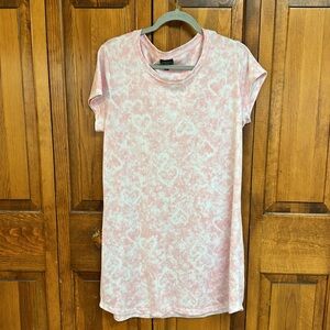 Laura Ashley Shortsleeved Love Themed Nightgown PJ Dress L EUC